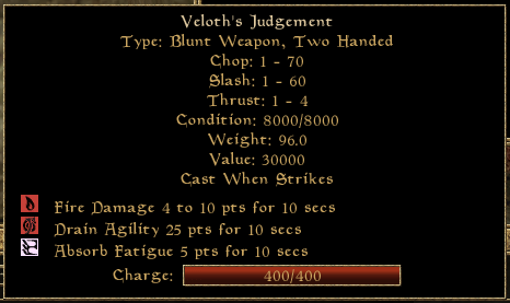 Veloths Judgement Weapon